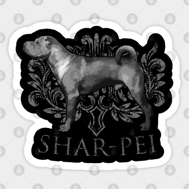 Shar-Pei Sticker by Nartissima